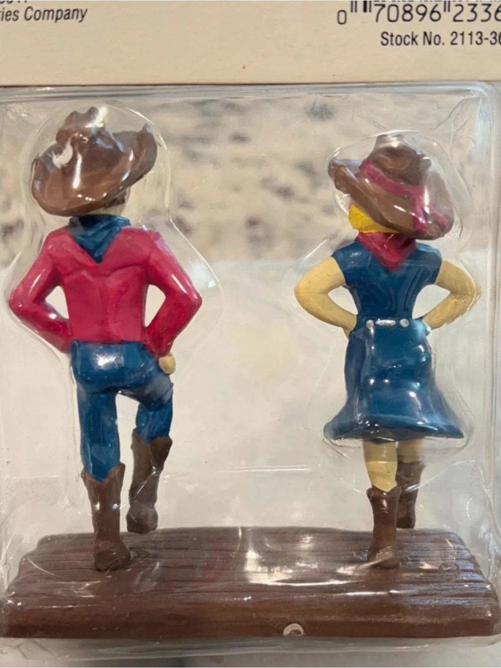 Vtg 95 Wilton Country Western Line Dancing Couple cake topper Stock No. 2113-360